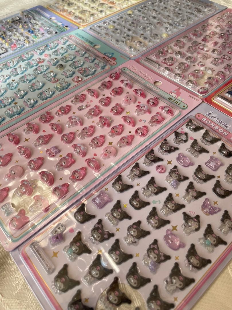 正規品　ボンボンドロップシール　サンリオミニ　８種　コンプリート　即日発送