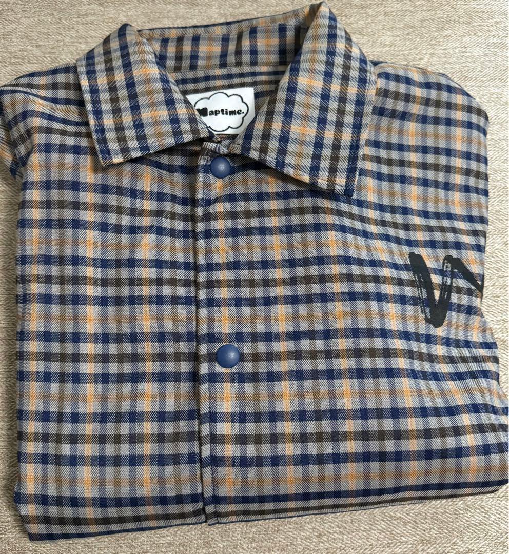 Naptime チェック柄コーチジャケット