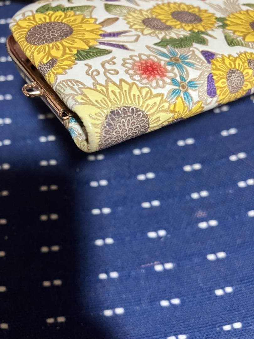 文庫屋大関　天溝がま口　ひまわり