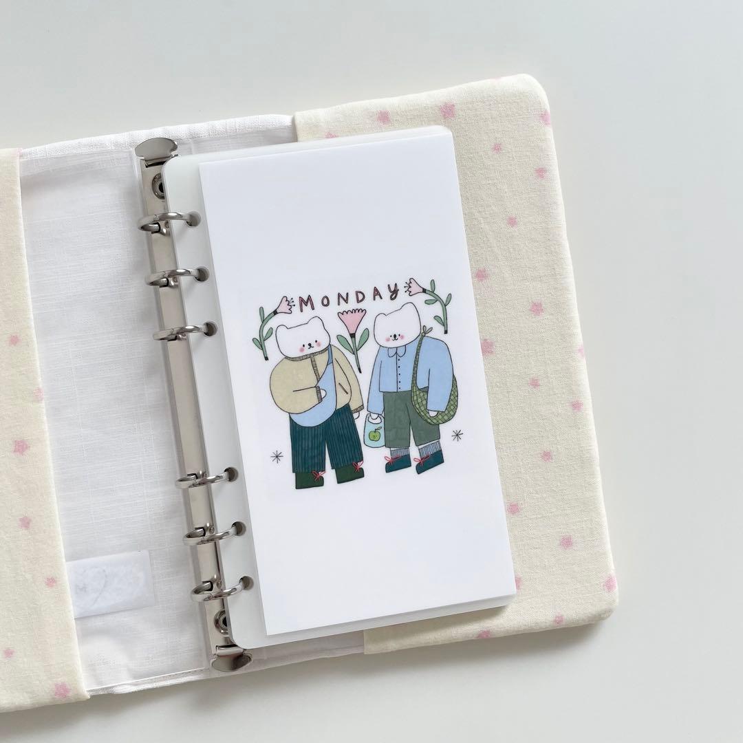 早い者勝ち 韓国 貯金 バインダー カバー A6 pvc diarium 4 早い者勝ち