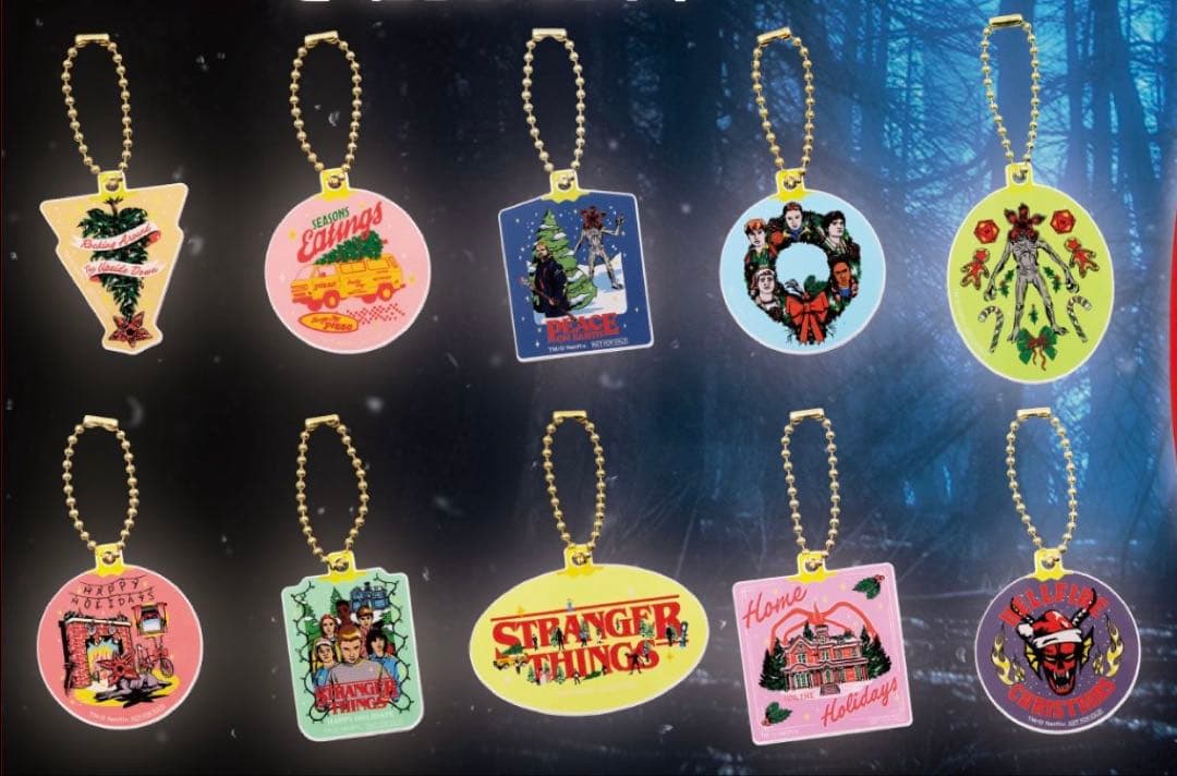 ストレンジャー・シングス　オーナメント風アクリルキーホルダー10個　コンプリート