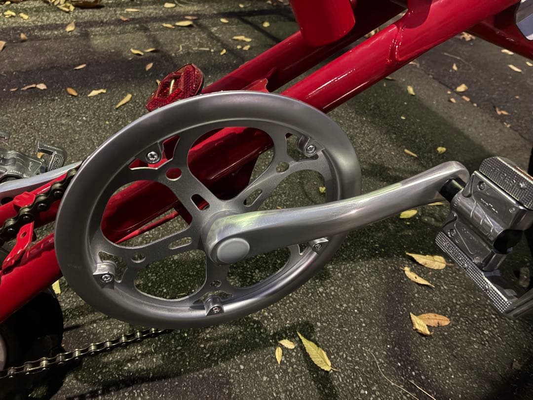 ブリヂストン トランジット コンパクト 折りたたみ自転車 赤 引き取り限定