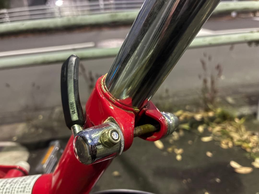 ブリヂストン トランジット コンパクト 折りたたみ自転車 赤 引き取り限定