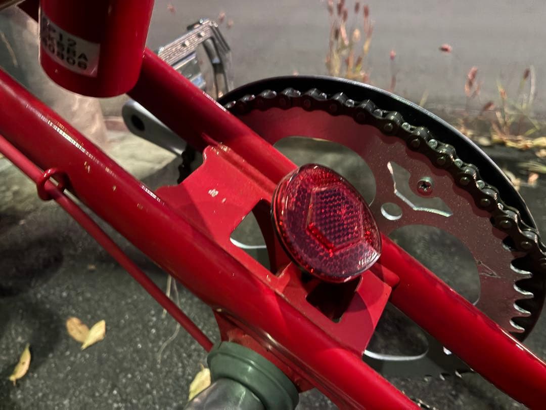 ブリヂストン トランジット コンパクト 折りたたみ自転車 赤 引き取り限定