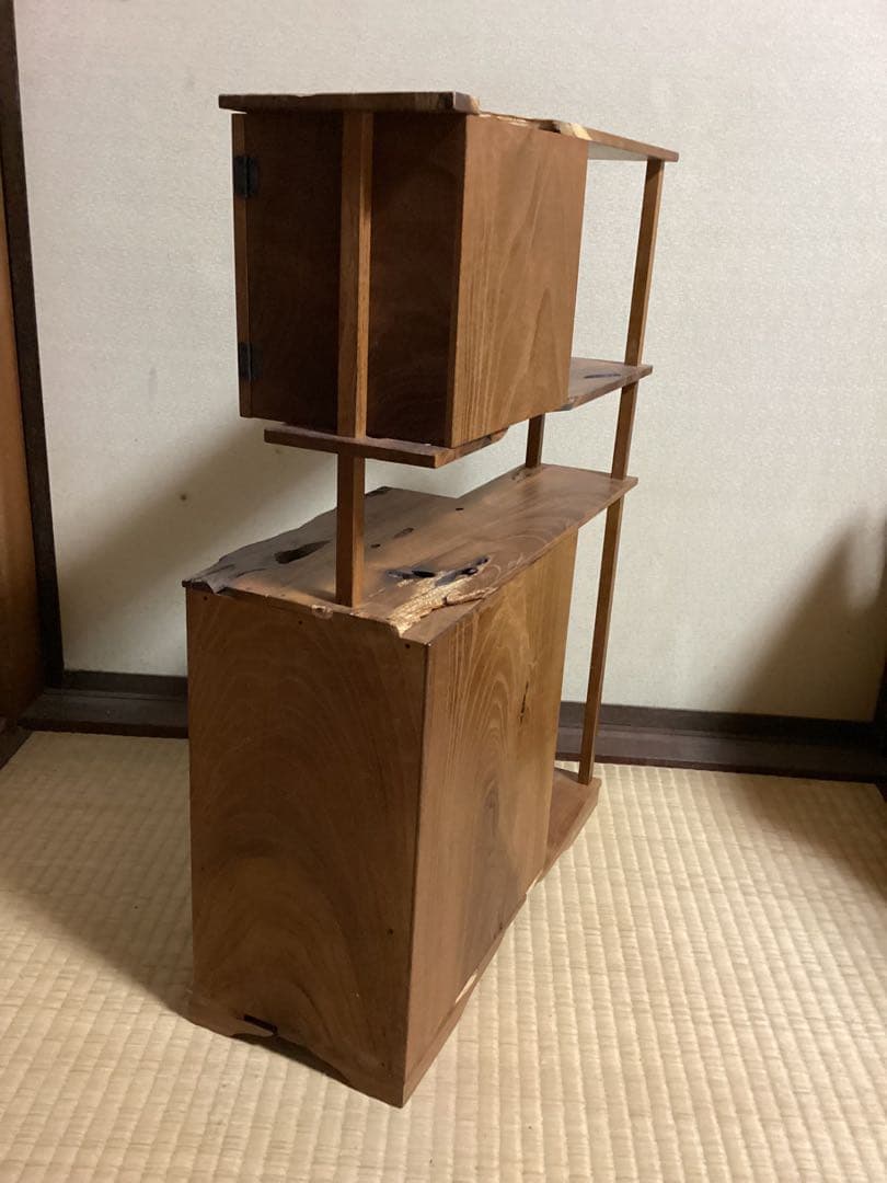 無垢材本桑指物棚 飾り棚高さ60.5cm ×幅約44cm ×