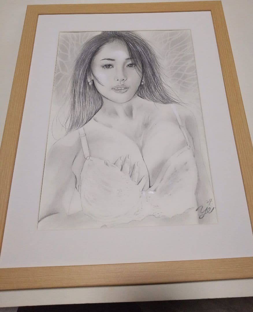 裸婦、美人画、絵画4F山本英二、新品額縁、真作、肉筆、高塚省吾、森本