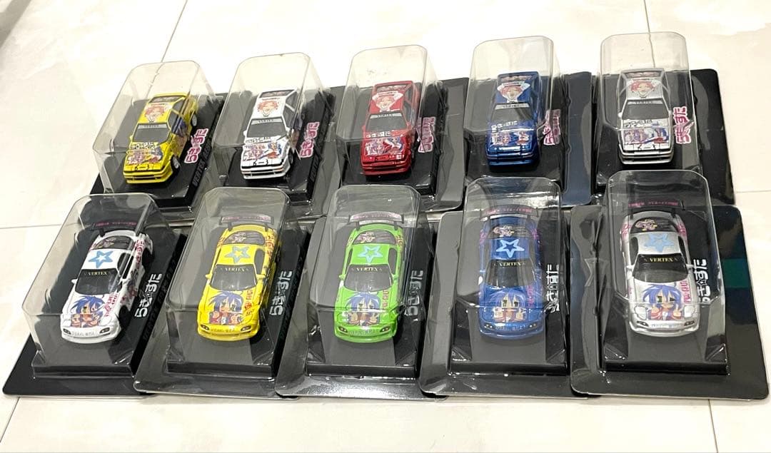【未使用 箱有】らき⭐︎すた 痛車ミニカー 10種 らきすた アオシマミニカー