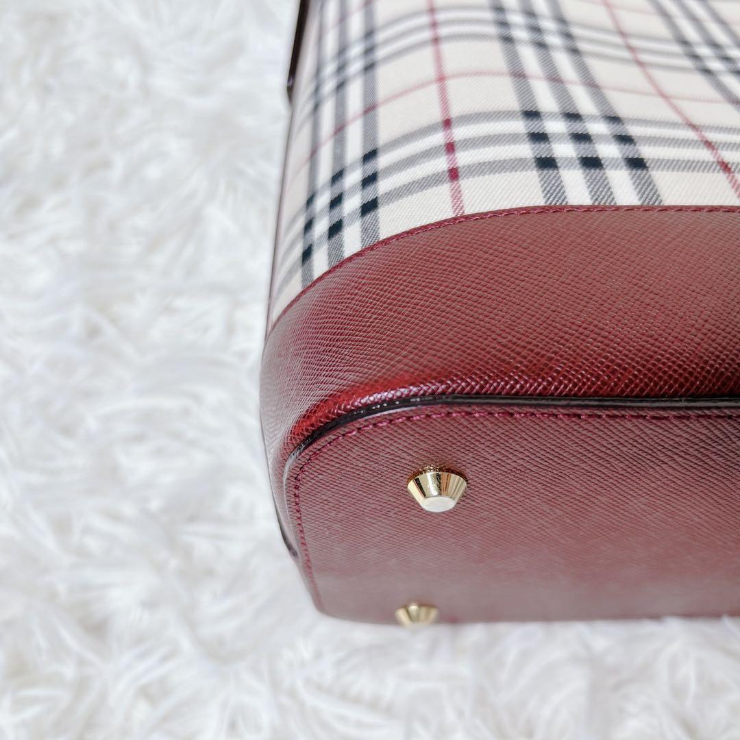 BURBERRY バーバリー ノバチェック キャンバス レザー ワンショルダー