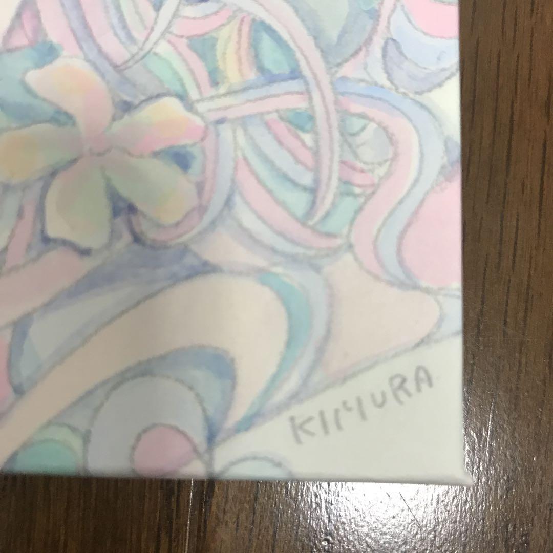 ☆木村智博「かすかな思い」木製パネル アクリルガッシュ 色鉛筆 鉛筆