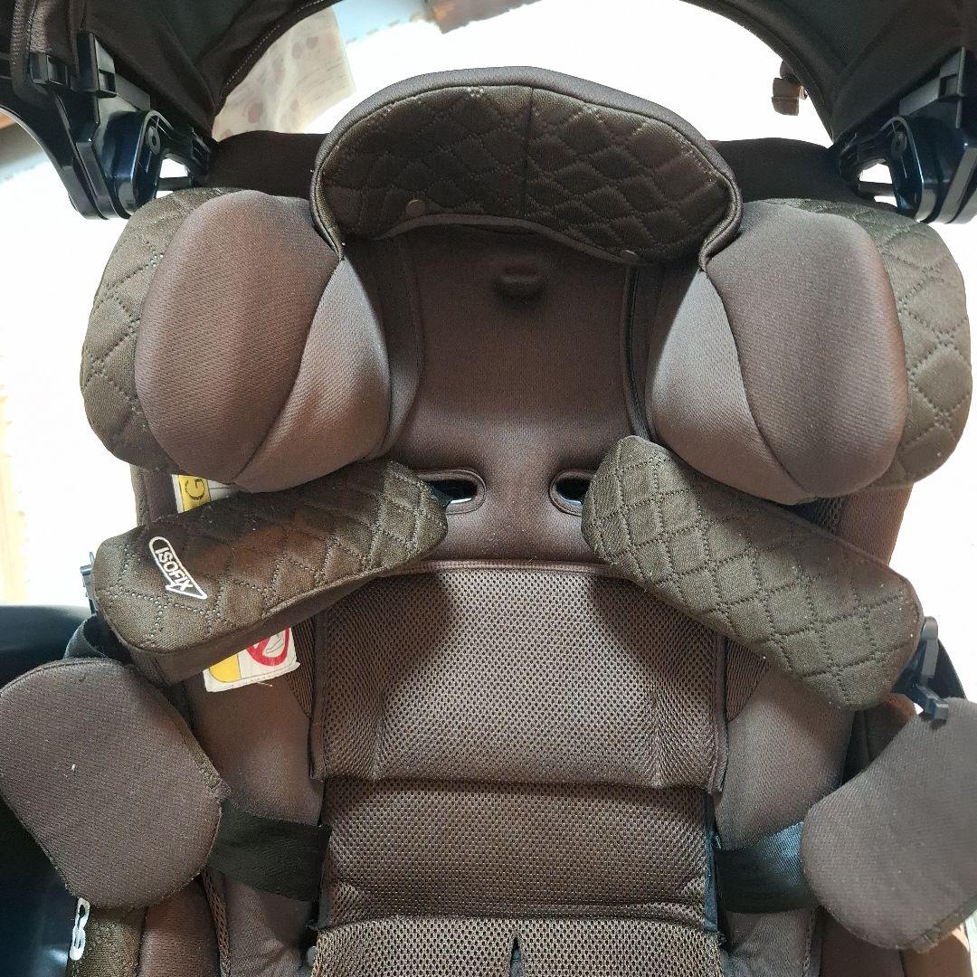 【美品】アップリカ フラディアグロウ ISOFIX インテリジェンスブラウン