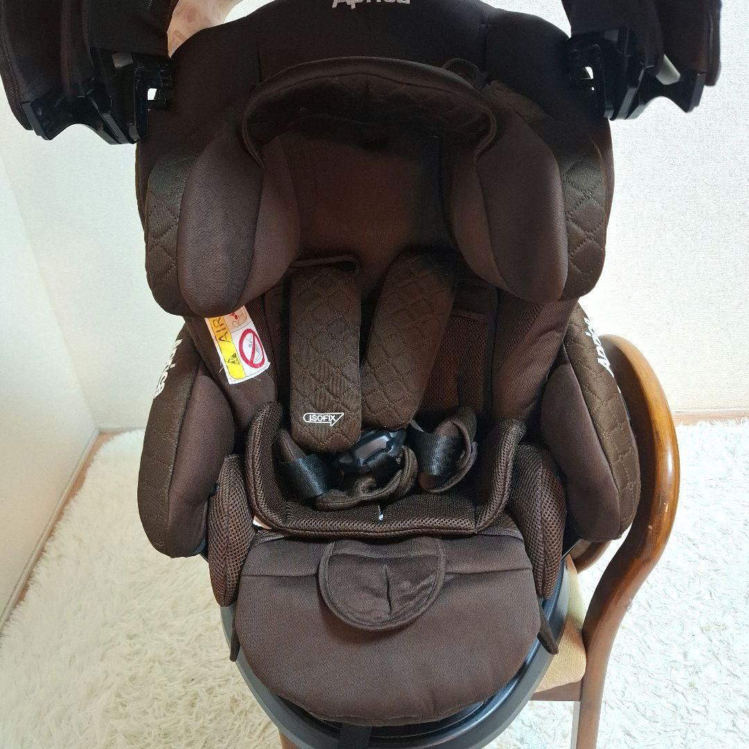 【美品】アップリカ フラディアグロウ ISOFIX インテリジェンスブラウン