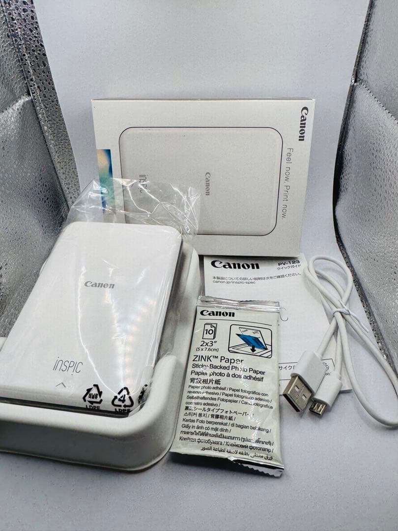 美品Canon PV-123 ミニプリンターiNSPiC Amazon.co.jp: Canon 写真用 プリンター iNSPiC PV-123-SB ブルー