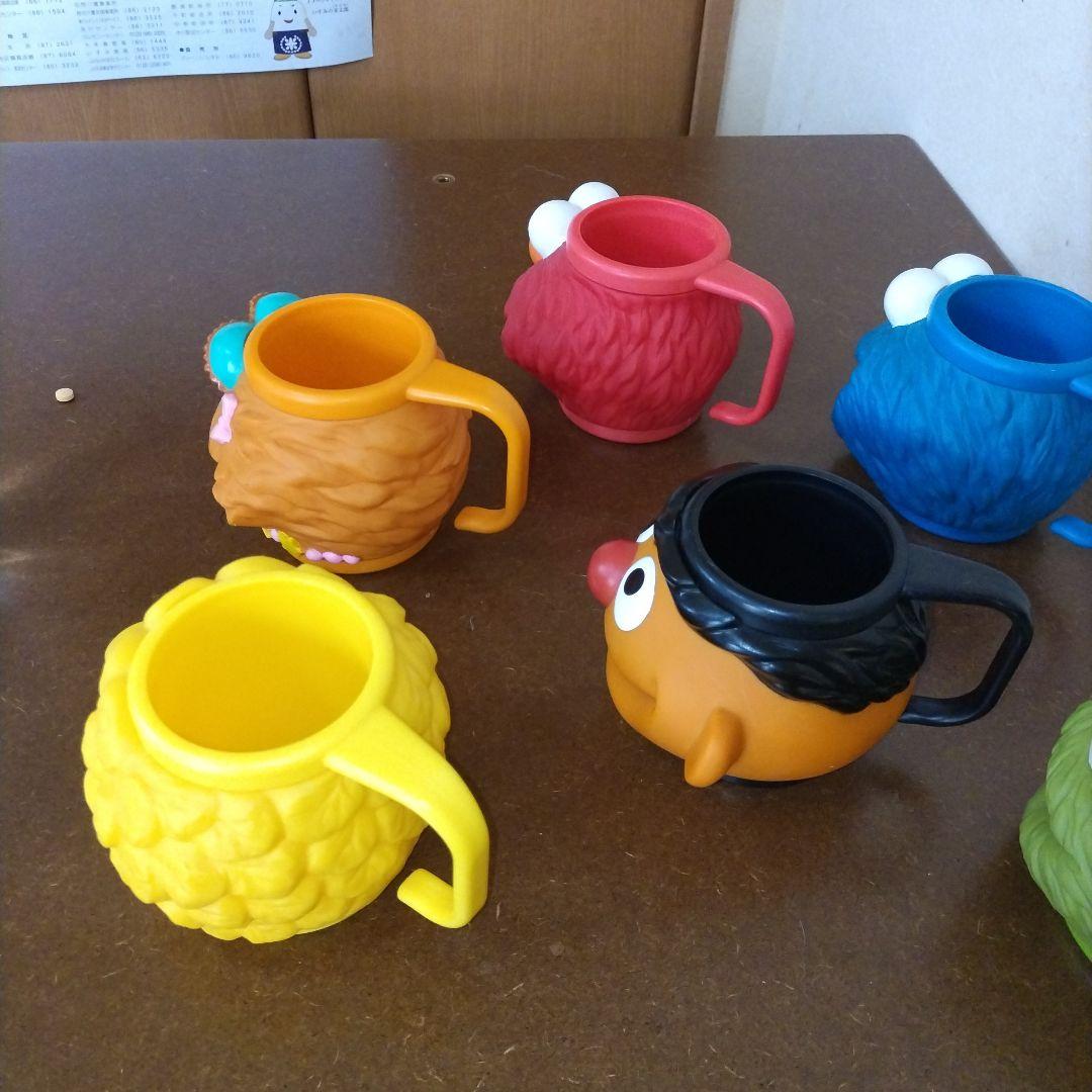 h*6様 セサミストリート 3Dフェイスマグカップ 6個セット