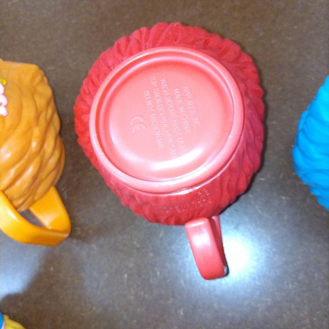 h*6様 セサミストリート 3Dフェイスマグカップ 6個セット