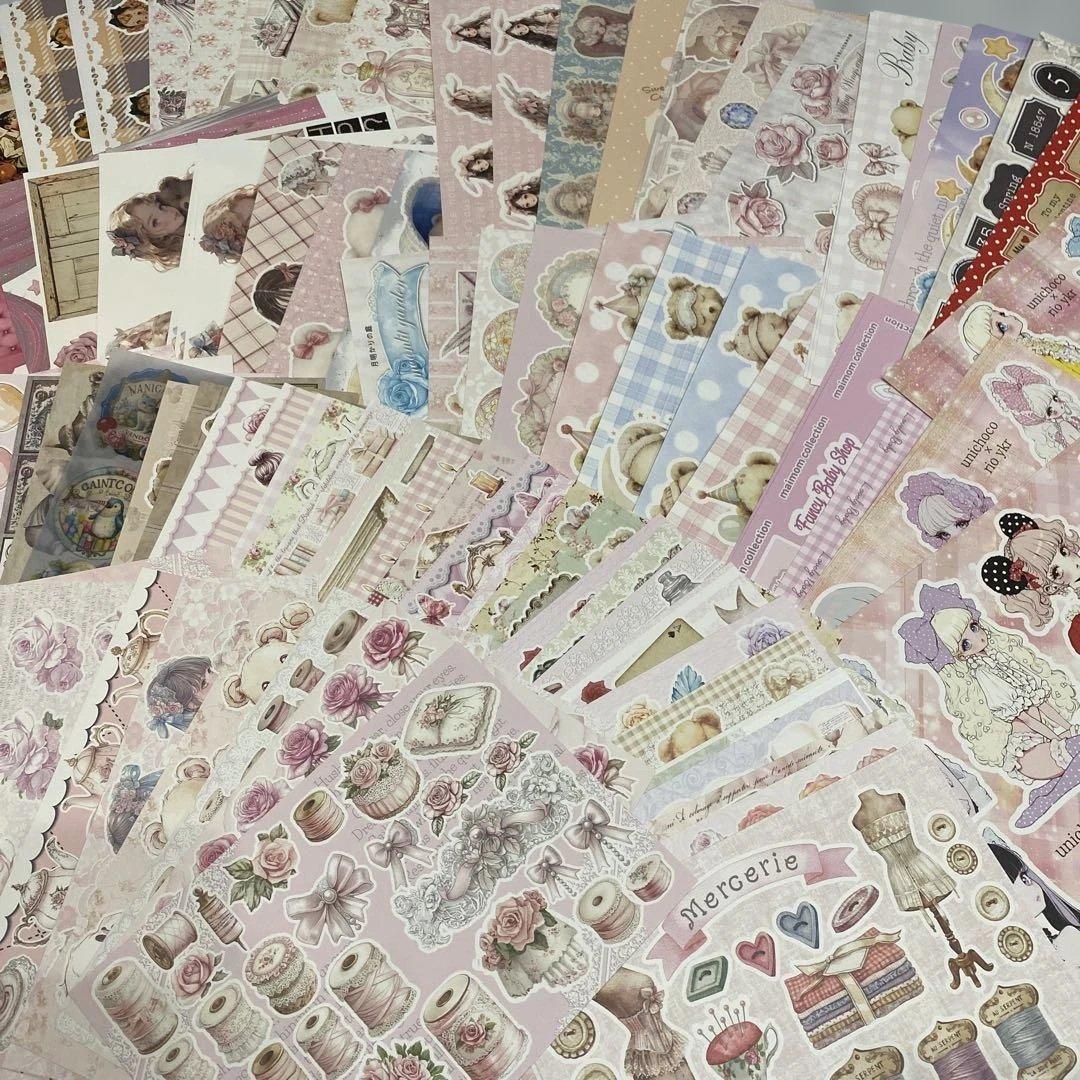 デザインペーパー コラージュシート 110枚 【No.1】 - メルカリ