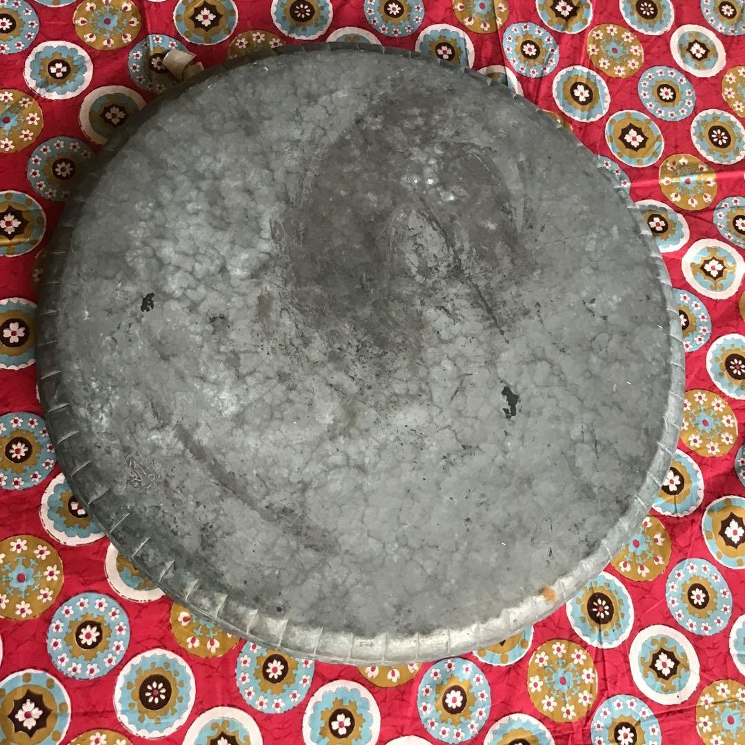 16世紀　オスマントルコ　ブロンズ　銅製　大型トレイ　アンティーク