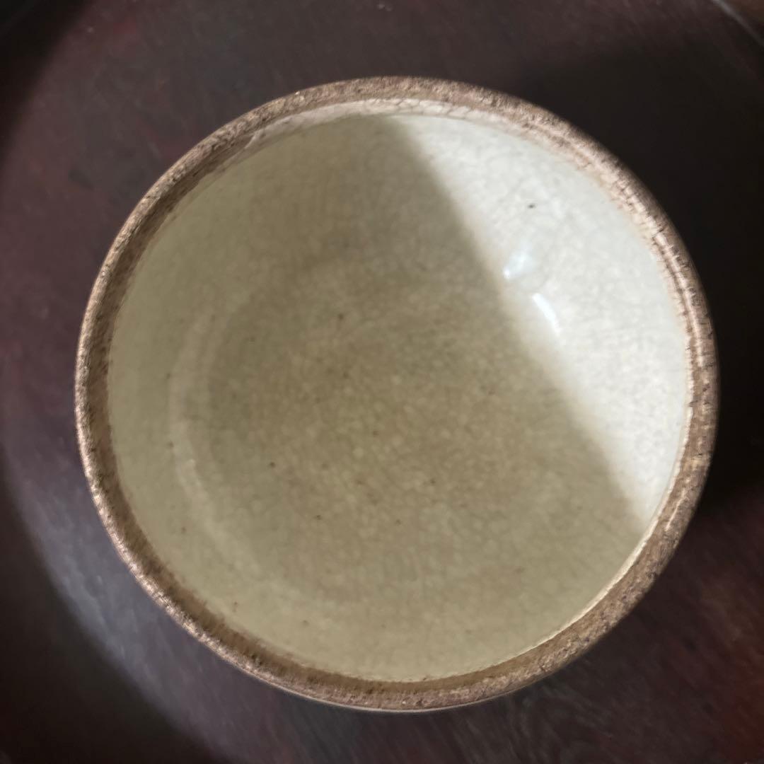 古い丸壷 白釉 塩笥壺 韓国骨董.アンティーク.古民芸.検:立原正秋.