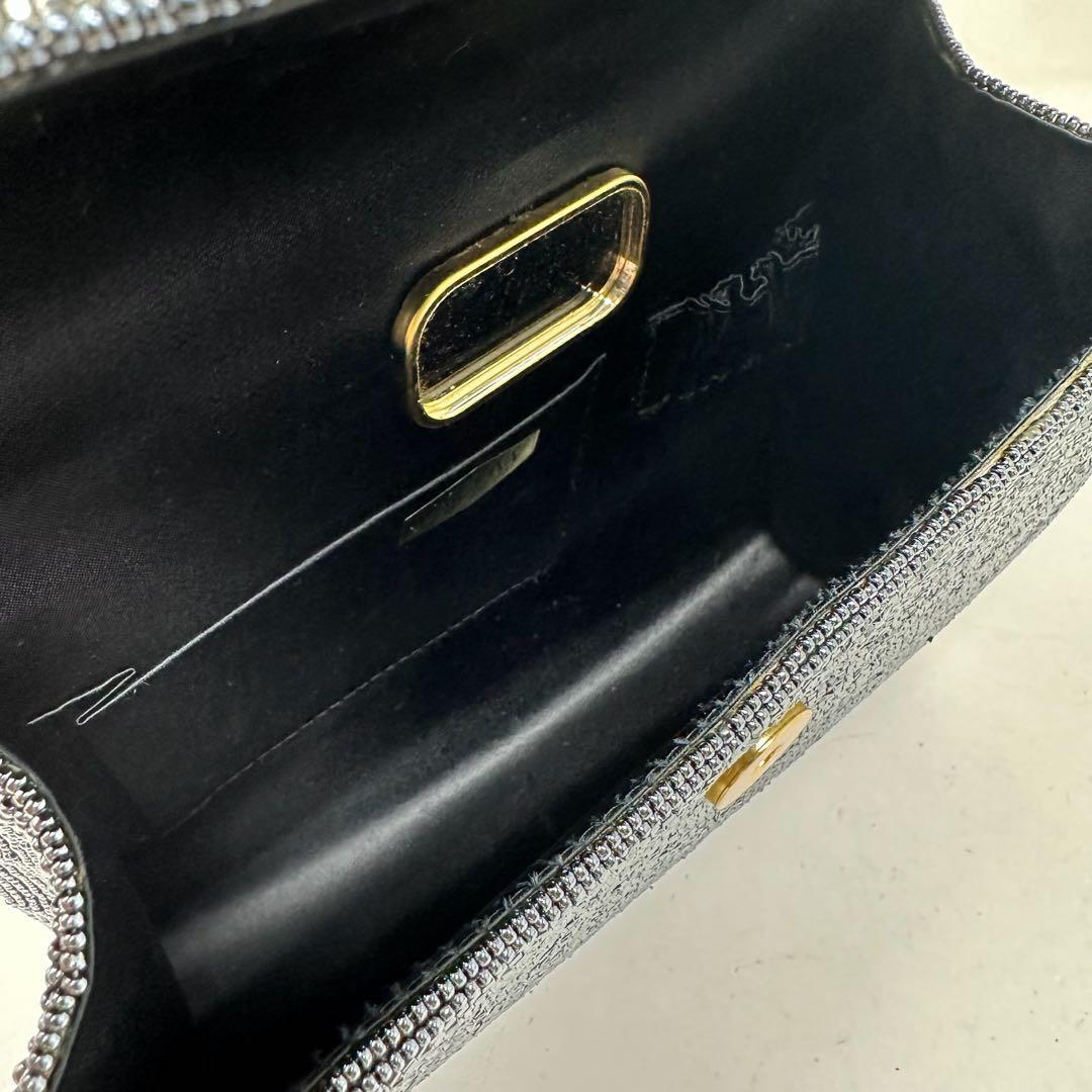 【美品】 KATORIYA ビーズバッグ 2way ショルダー付き 希少 h6