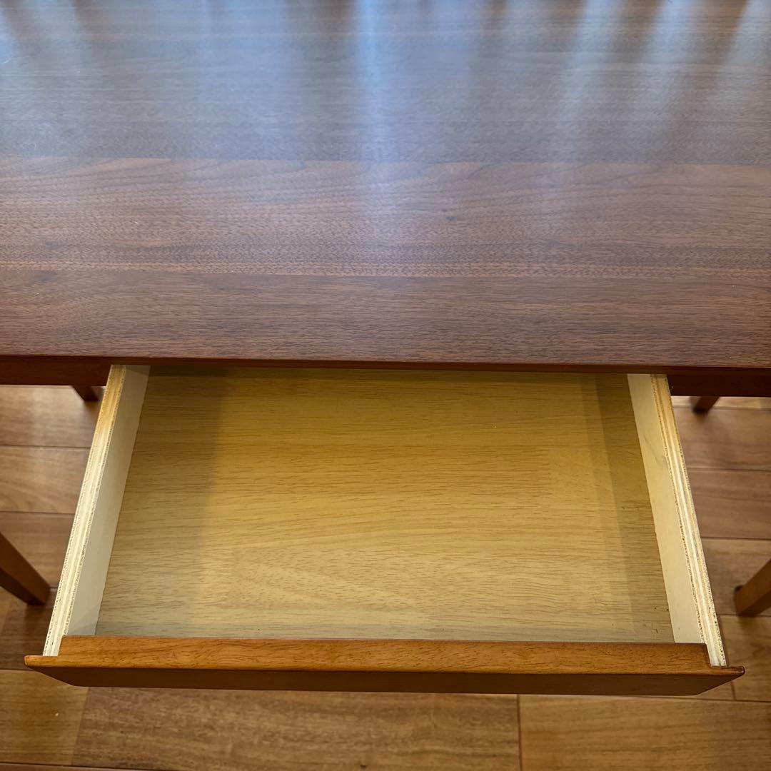 【完成品・組立不要】グレイス幅120cmスリムデスク天然木引き出し