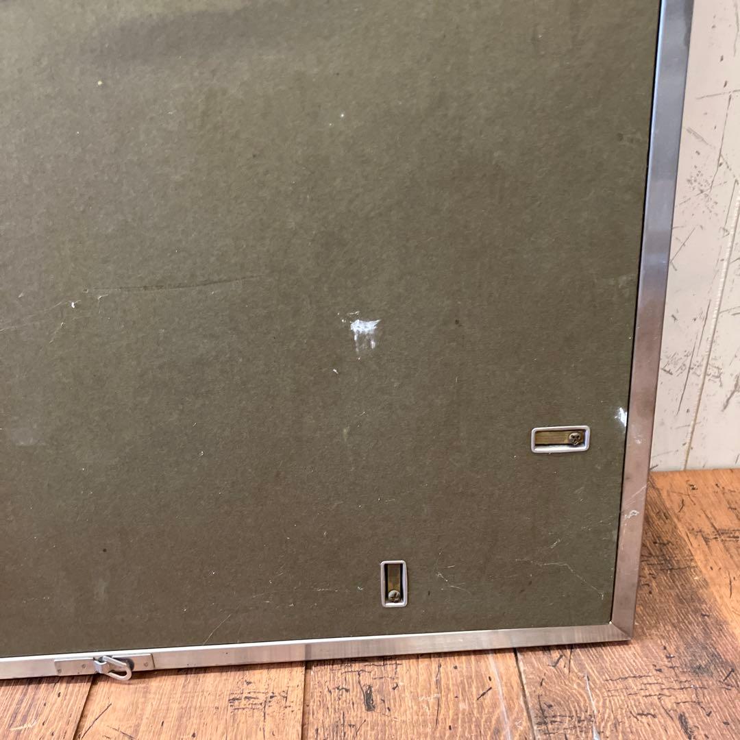 昭和レトロ 湧光 赤富士 絵画 色紙 アート 壁掛け 壁飾り 額装 額縁 額入り