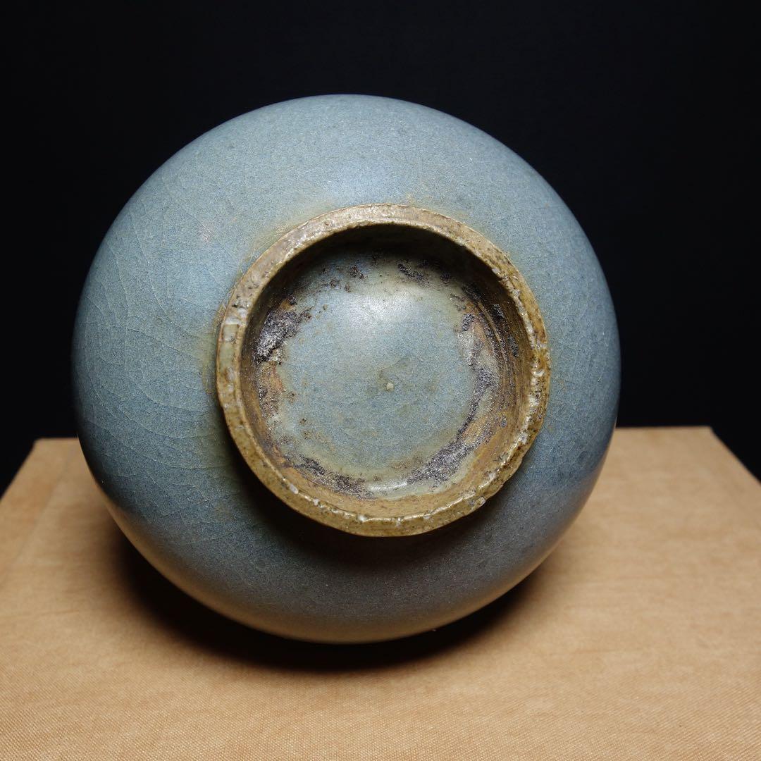 宋代 窯 陶磁器 コレクション品 紫色斑模様 花瓶