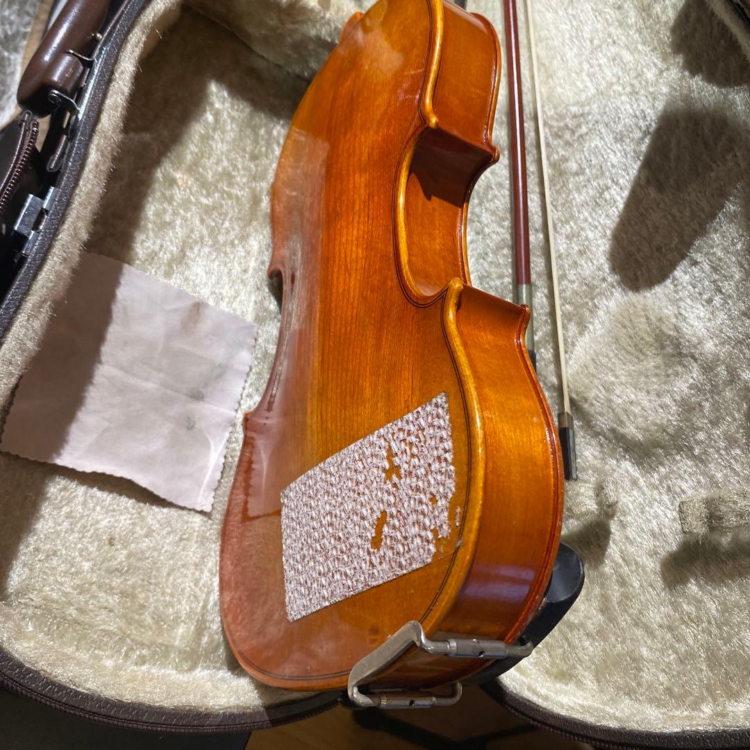 SUZUKI バイオリン 1/2サイズ 弓と肩当て付き 2000年製
