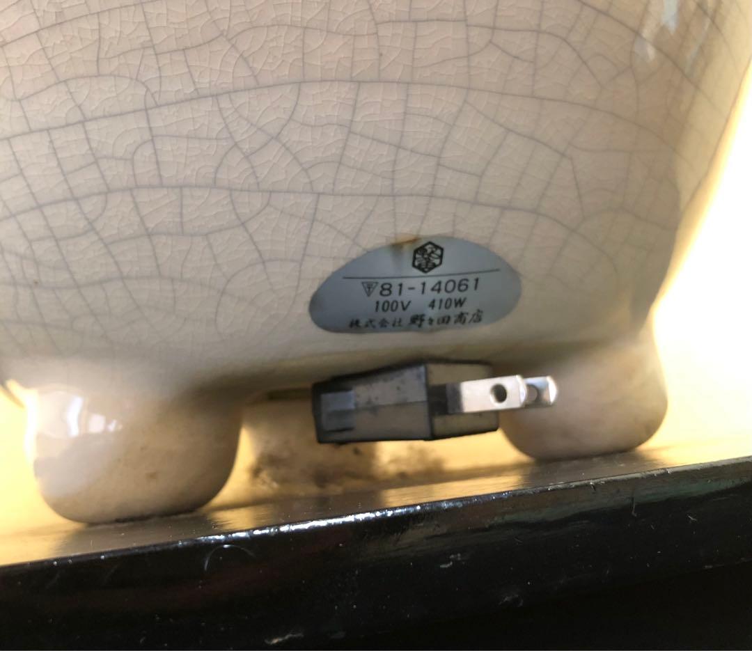 《R》茶道具 野々田式 風炉型電熱器 さつま 敷板一体型 元箱 ① 1f