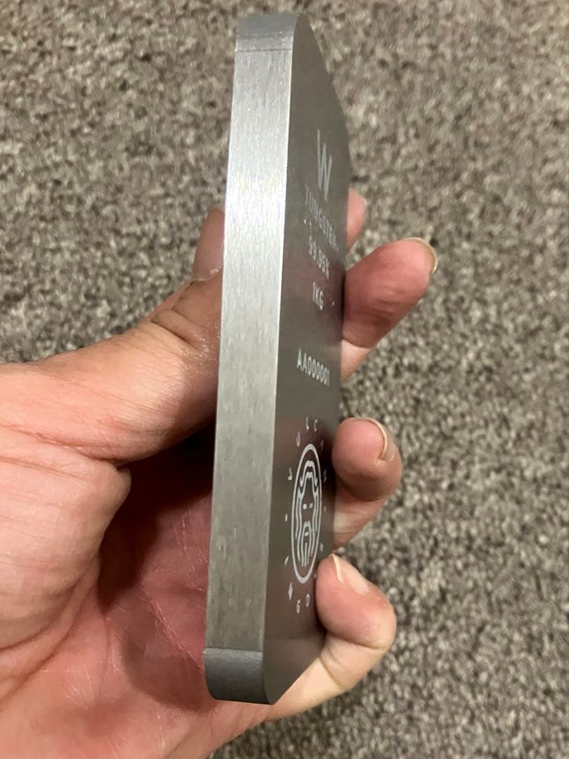 希少 タングステン インゴット1kg レアメタル 元素標本 tungsten