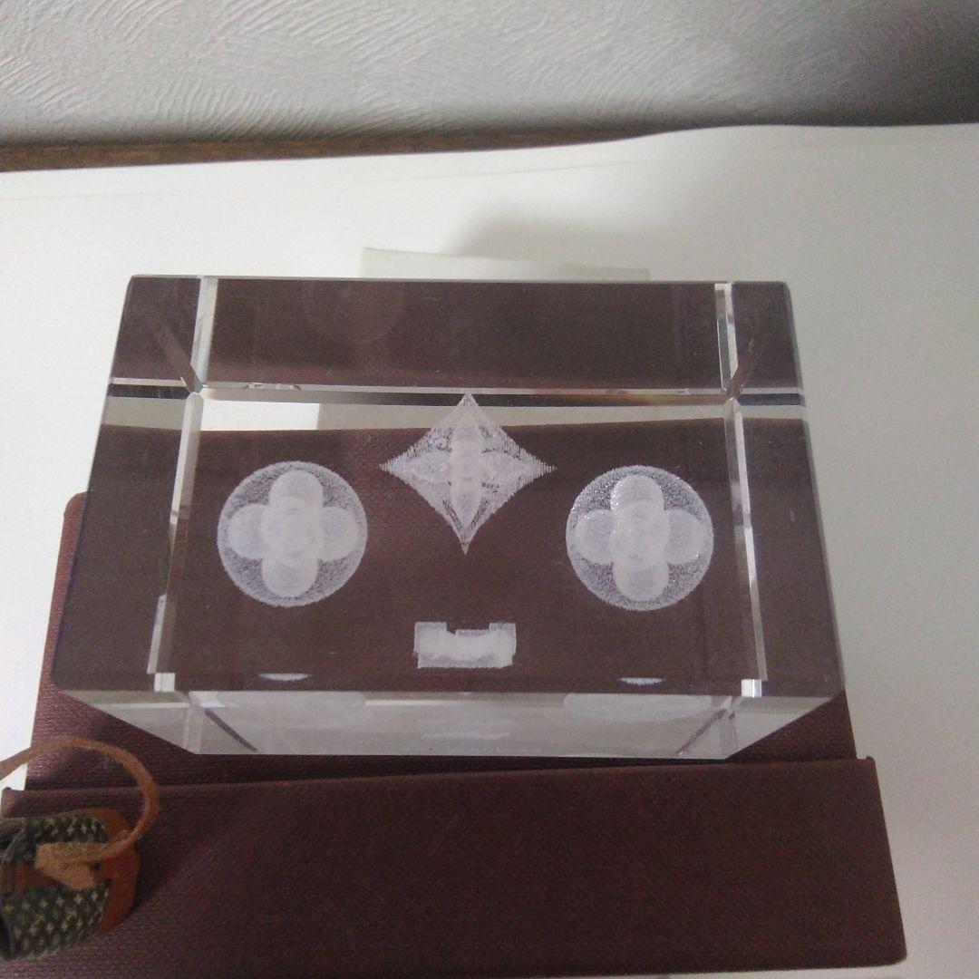 ルイヴィトンの クリスタルガラス ノベルティと ミニチュアのヴィトン