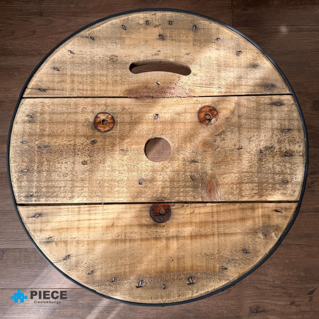 折り畳みテーブル ローテーブル 丸テーブル ちゃぶ台 木製 サイド カフェ 古材