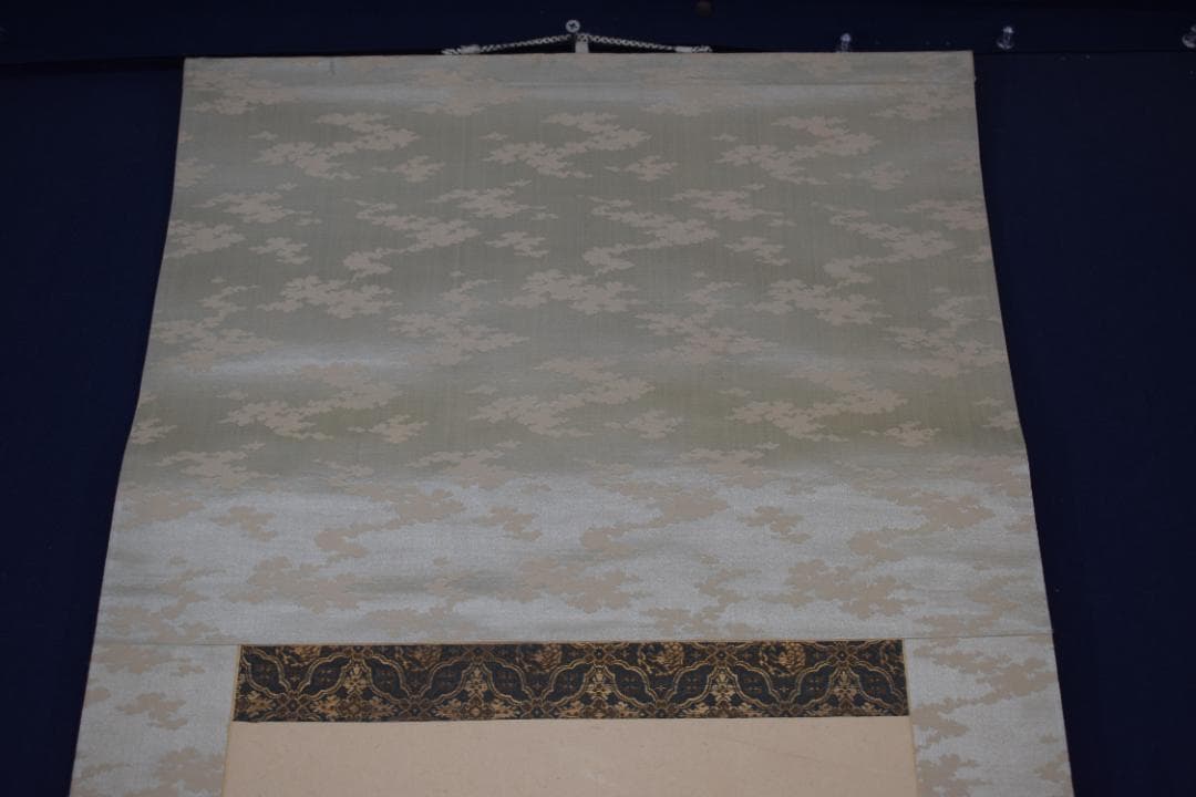 真作】森月城/双鶏之図/チャボ図/ニワトリ/掛軸☆宝船☆