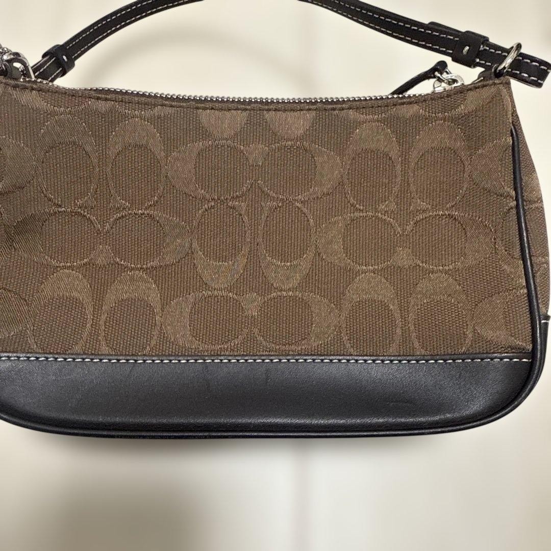 断*）様 コーチ アクセサリーポーチ ハンドバッグ シグネチャー キャンバス レ