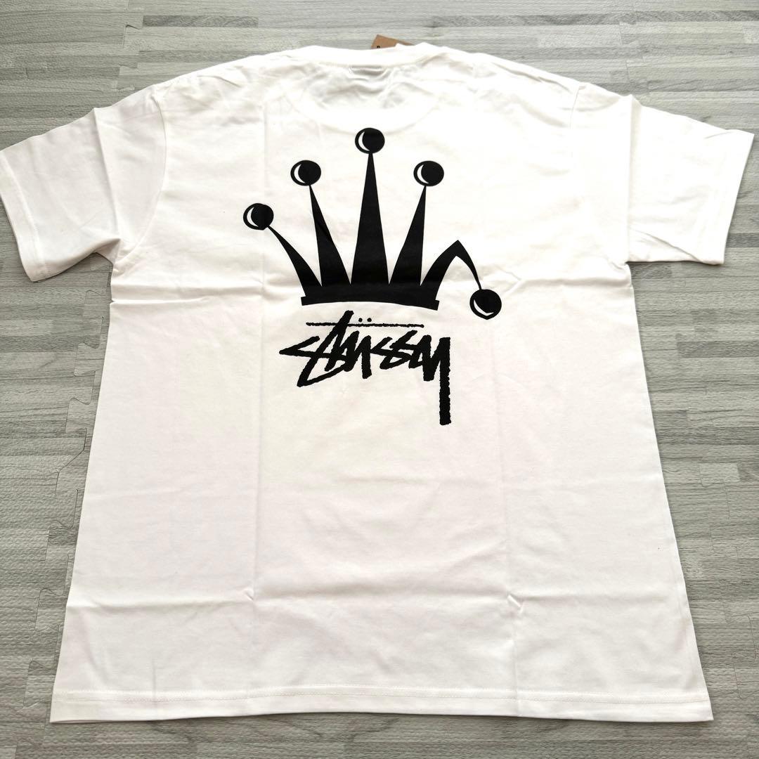 stussy ステューシー クラウン Tシャツ 半袖 白 M ステューシー 半袖 T