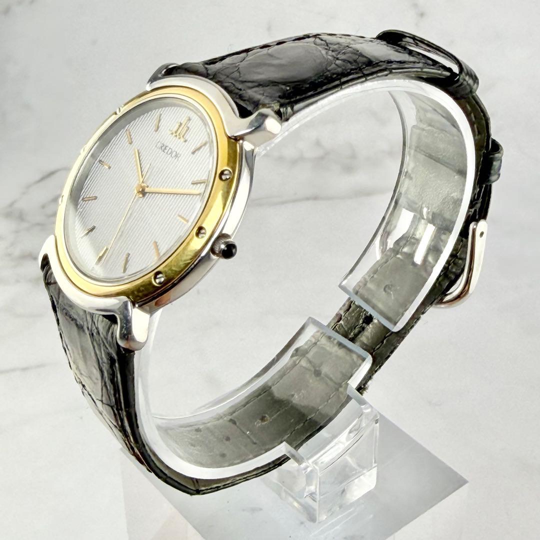 【新品電池】 セイコー クレドール 18KTベゼル 9571-6010 QZ