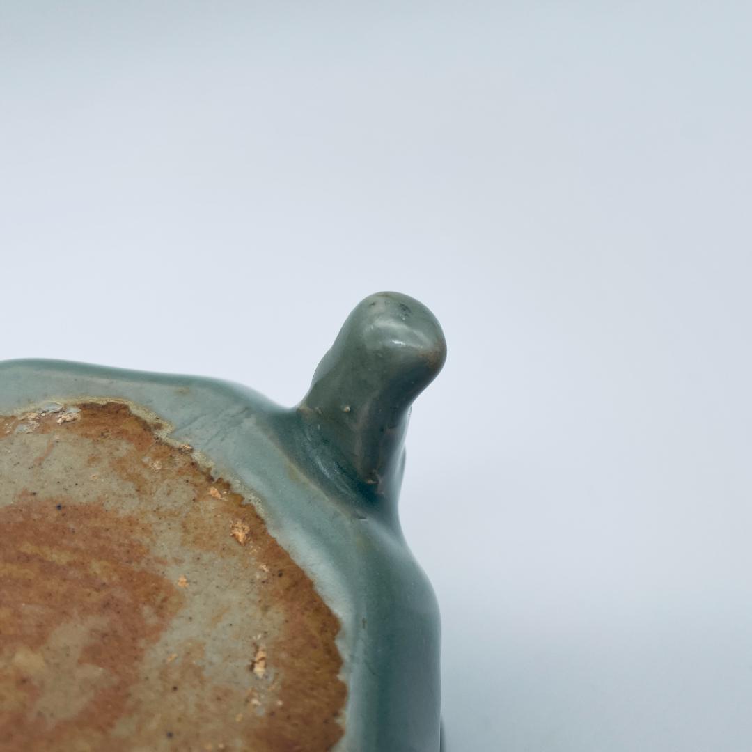 高麗】青磁 双耳六角三足獣面 香炉 朝鮮美術 朝鮮古玩