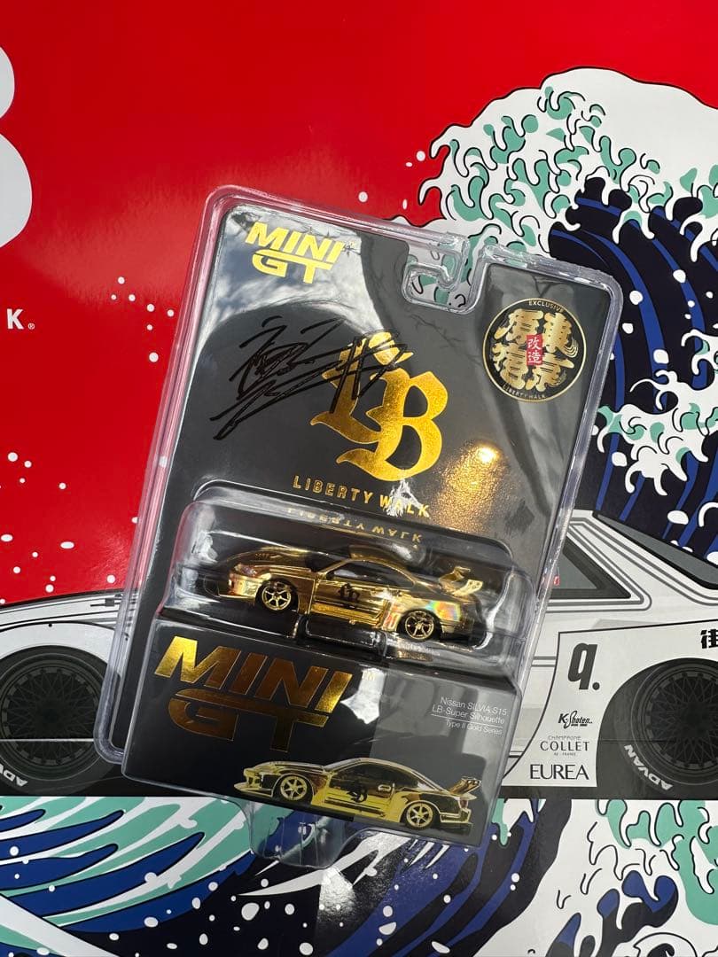 MINI GT リバティウォーク ゴールドミニカー Tシャツセット MINI GT リバティウォーク ゴールドミニカー Tシャツセット