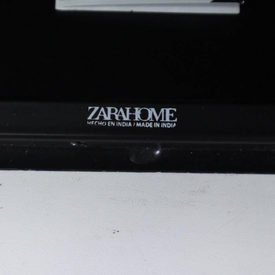 値下展示品 ザラホーム スクエアメタルベース サイドテーブル ブラック