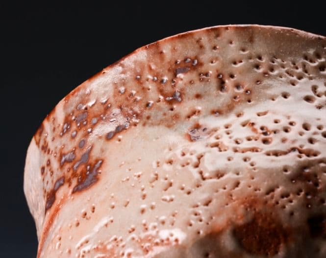 最上位作 桃山陶】三浦繁久 志野茶碗 共箱 栞 茶道具 荒川豊蔵 加藤唐