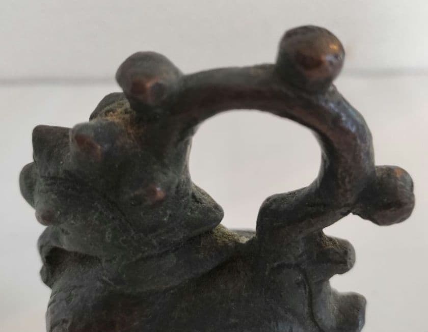 短刀，古銅製，「建安二年永寶」，時代物 新加坡精品推荐：青铜刀建安