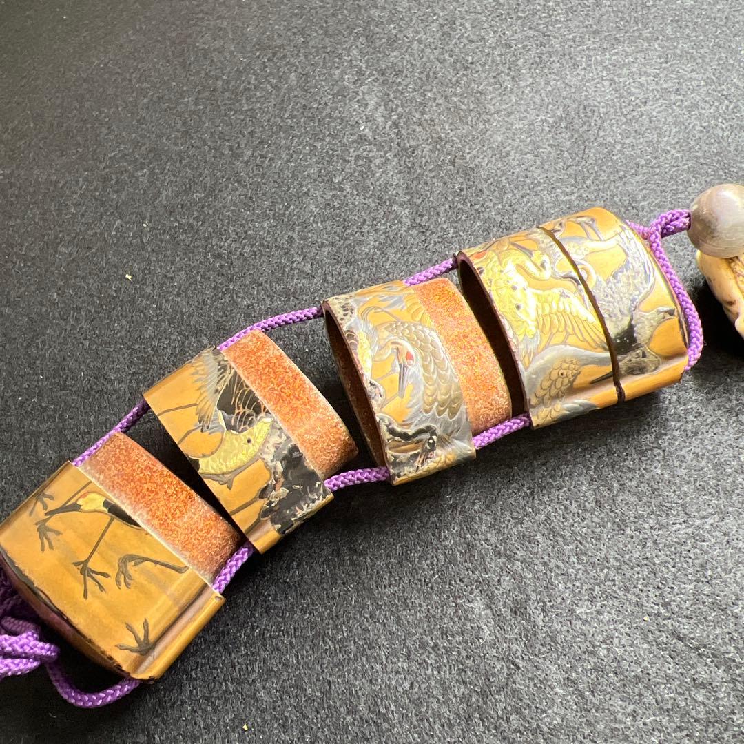 江戸時代 鶴蒔絵印籠、根付 70g 東Y8-0122☆2Fトコカ - メルカリ