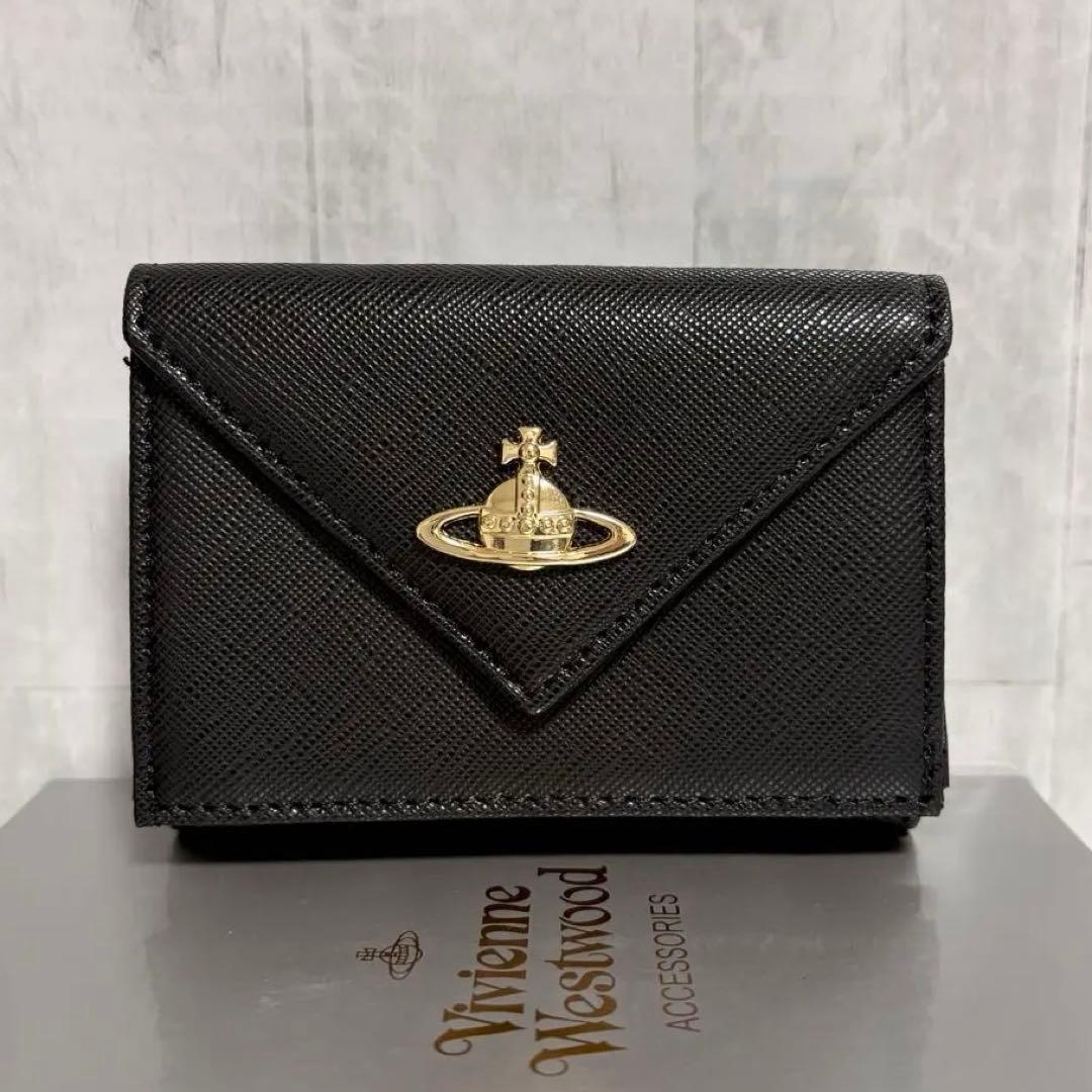 Vivienne Westwood 3つ折り財布 / エレガントブラック - メルカリ
