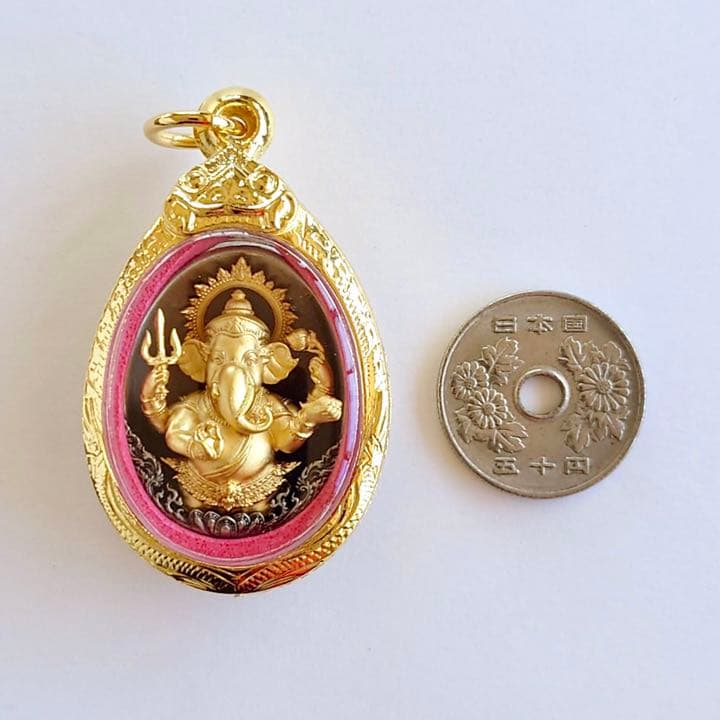 プラクルアン神聖ガネーシャ様虹バージョン微小金枠限定ボックス付幸運金運