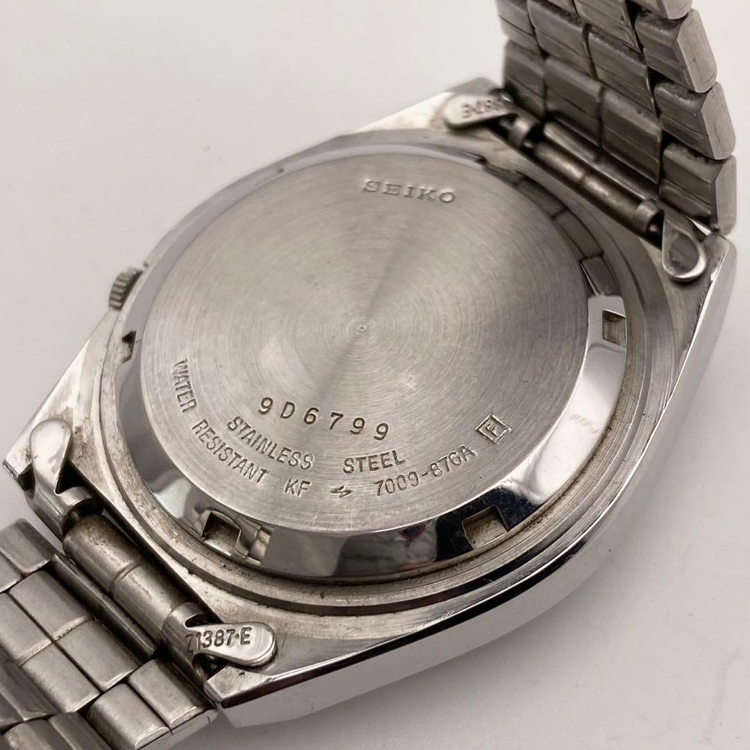 【稼働】SEIKO5 自動巻き 腕時計 デイデイト メンズ シルバー セイコー