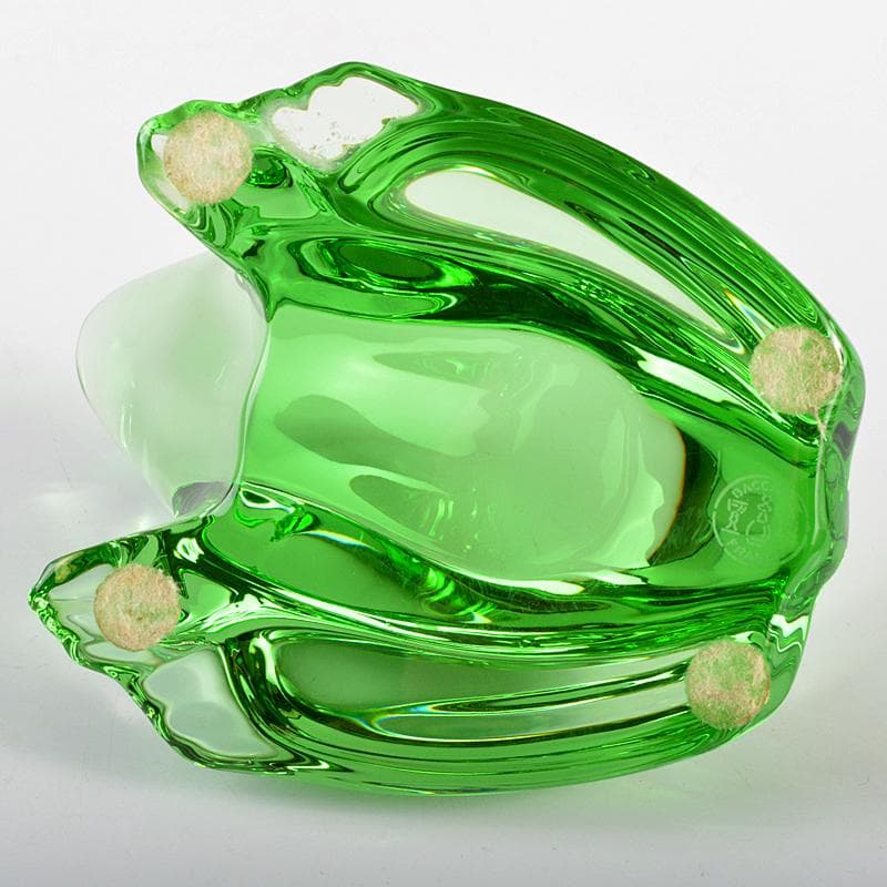 バカラBaccaratクリスタルカエル置物ペーパーウエイトガラス細工