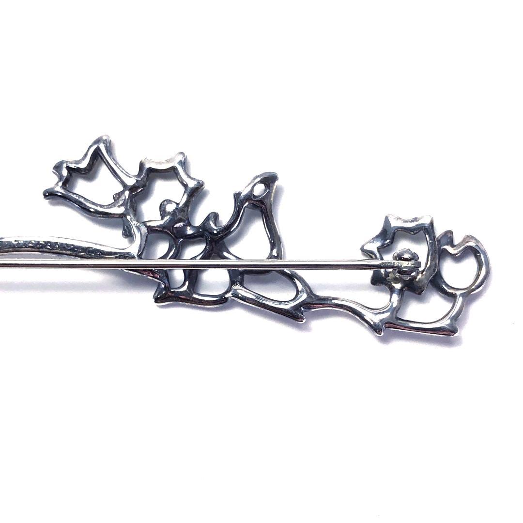 美品・箱付き】ティファニー／ホタルブクロ ピンブローチ SV925