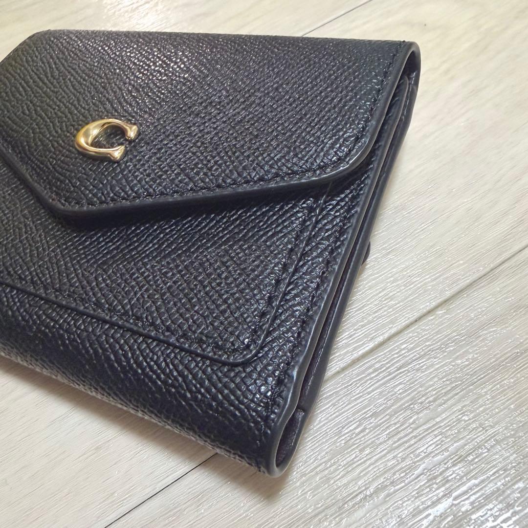COACH ウィン スモール ウォレット 三つ折り 財布 ケース ブラック