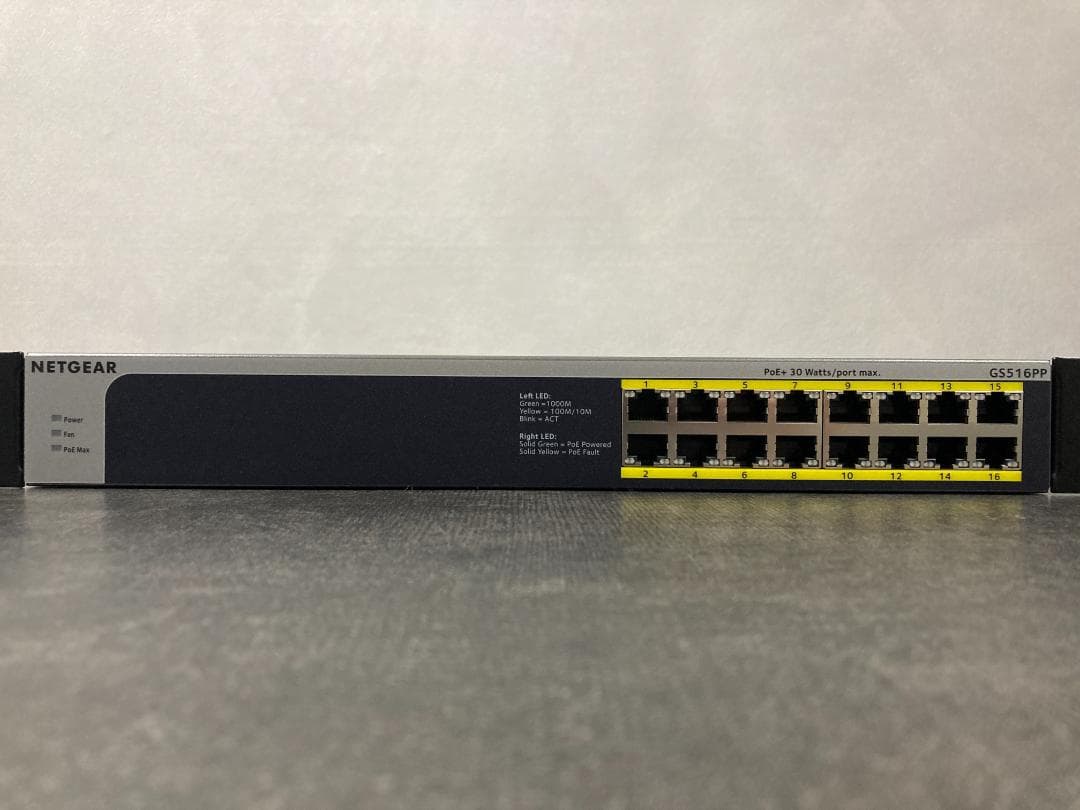 NETGEAR GS516PP 16ポート PoEスイッチングハブ NETGEAR GS516PP 16ポート PoEスイッチングハブ Amazon.com: NETGEAR