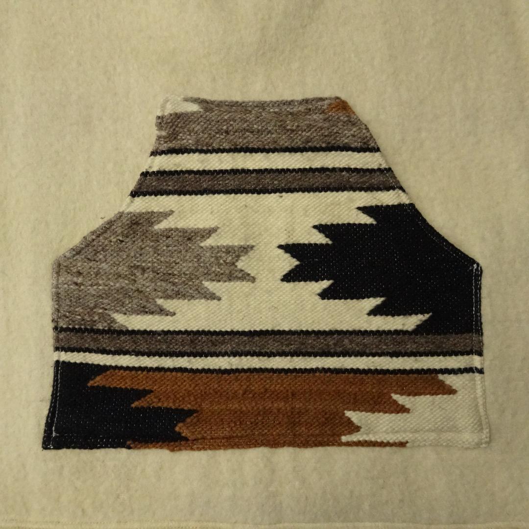 90s エクアドル製 ARTEsanias ブランケットプルオーバー チマヨ柄