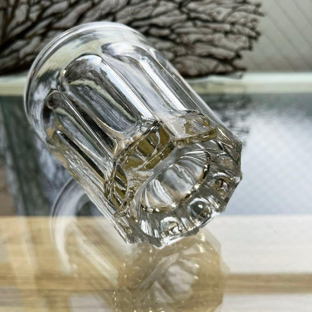 骨董 時代ガラス ゆらゆら 気泡入り 希少銀色 水飲みコップ 剣先コップ