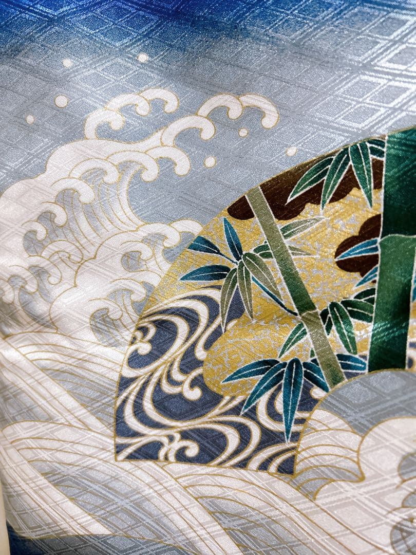 青系フルセット♡七五三　5歳　男の子　一式　鷹　ゴールド